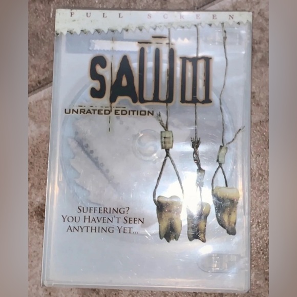 Other - Saw III DVD Full Screen Horror Scary Movie Adults PG-13 Unrated Edition 2006